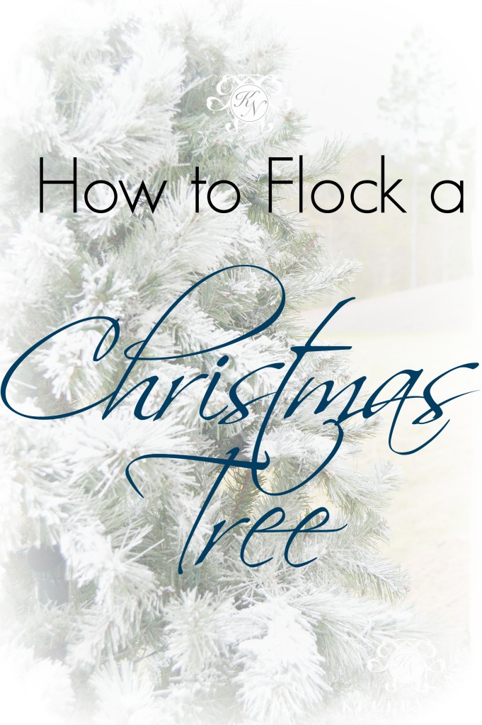 How to flock a Christmas tree with the best at-home powder. Step by step tutorial