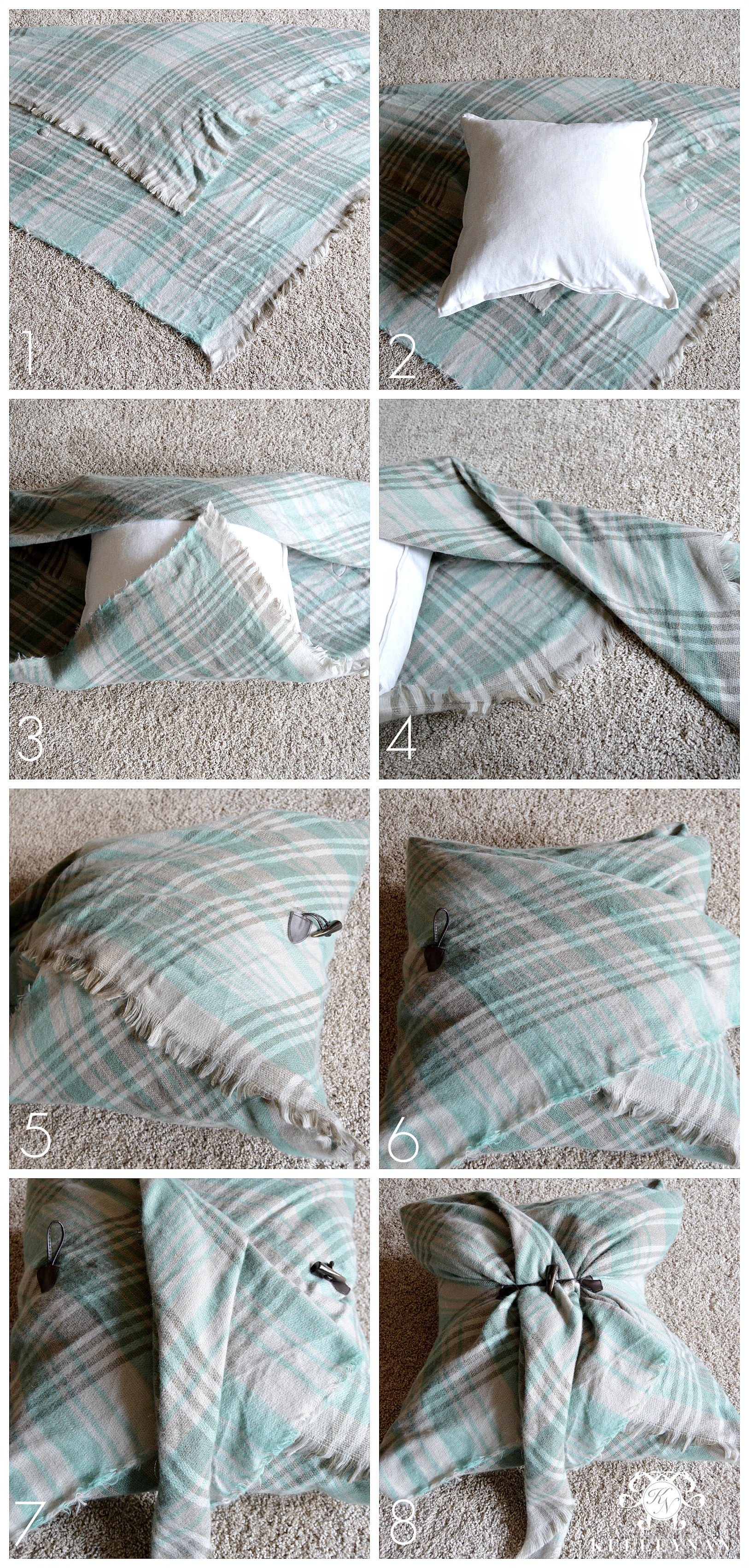 DIY No Sew Lumbar Pillow