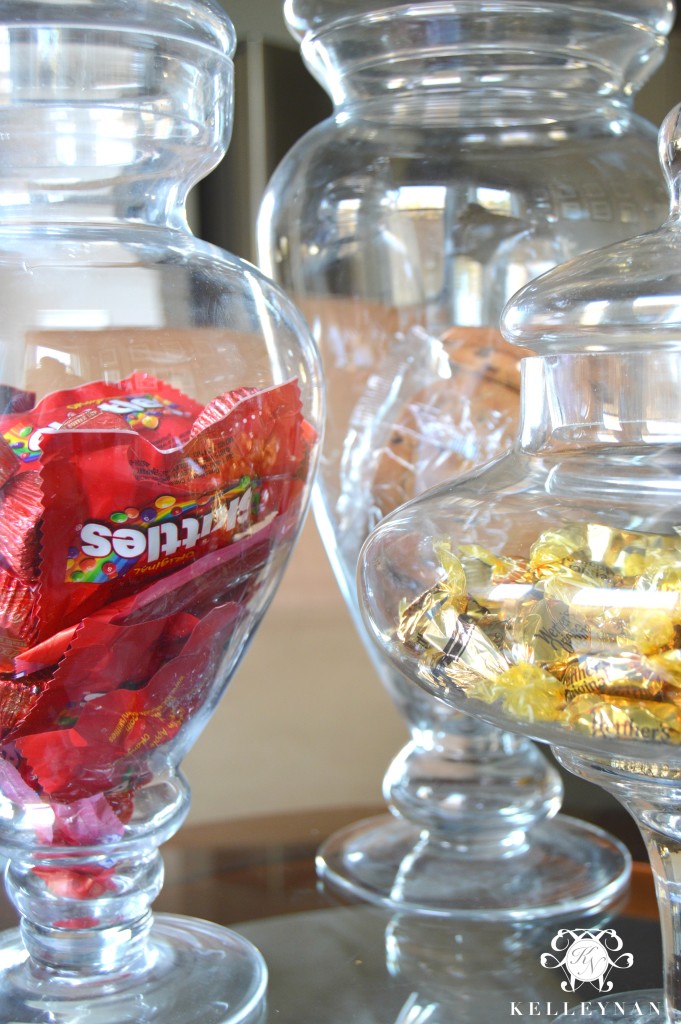 Apothecary Jars with Candy