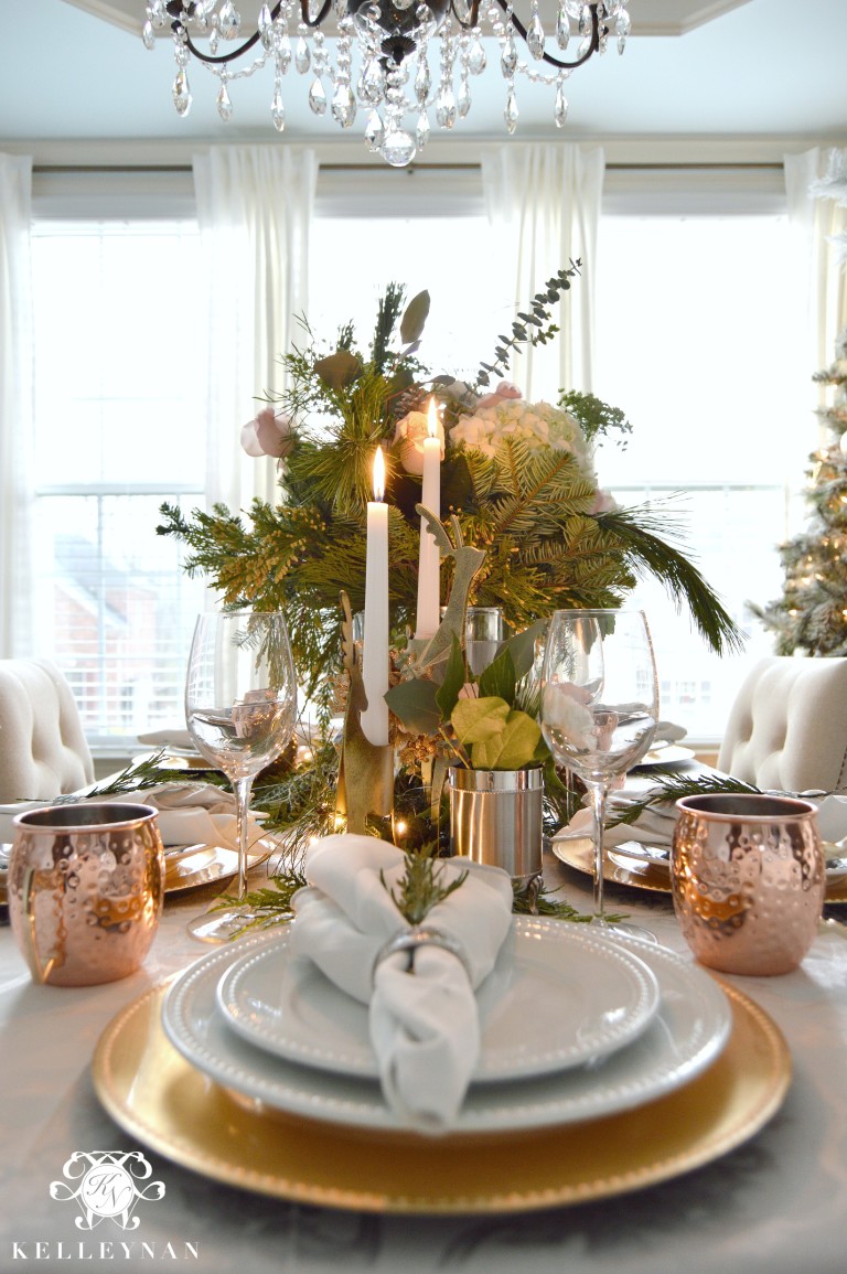 Creating a Copper Christmas Table - Kelley Nan