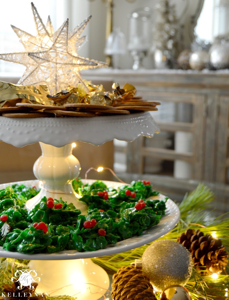 Holly Cookie Display 1