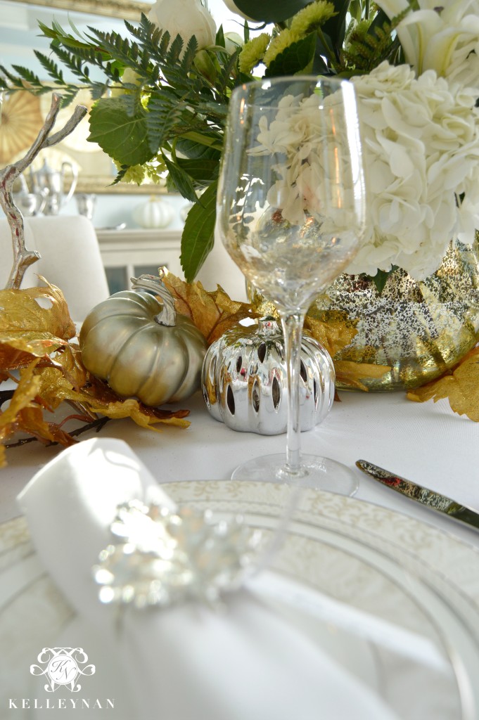 Gold Thanksgiving Table
