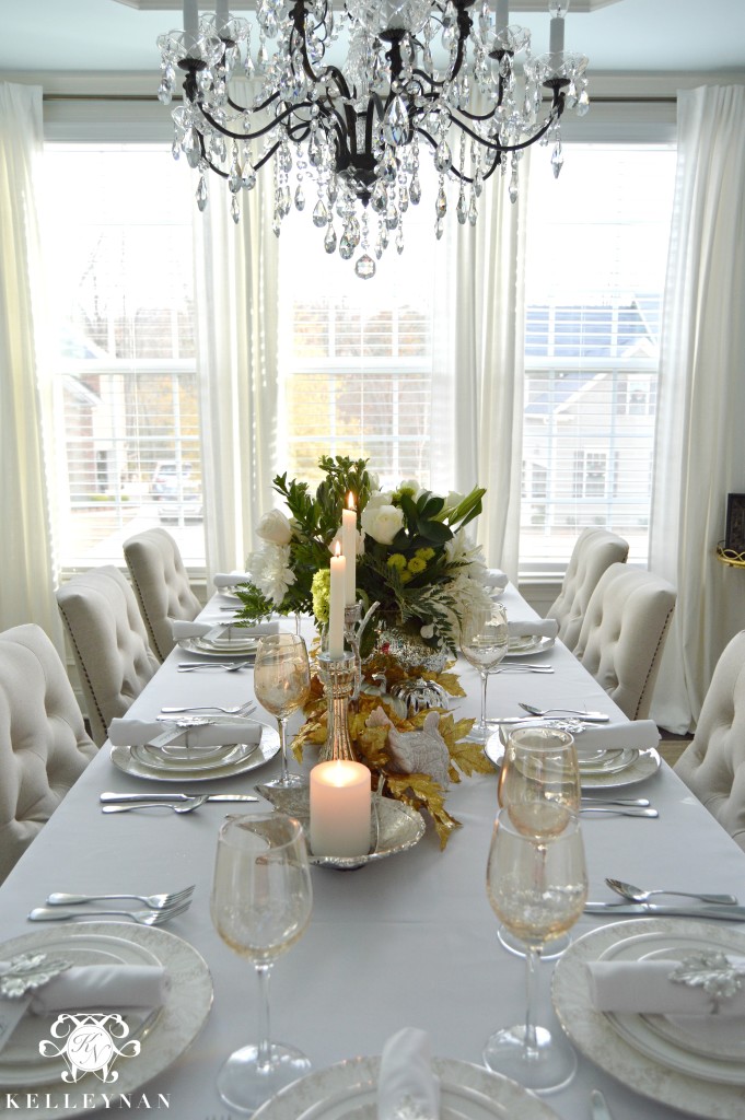 White Thanksgiving Table