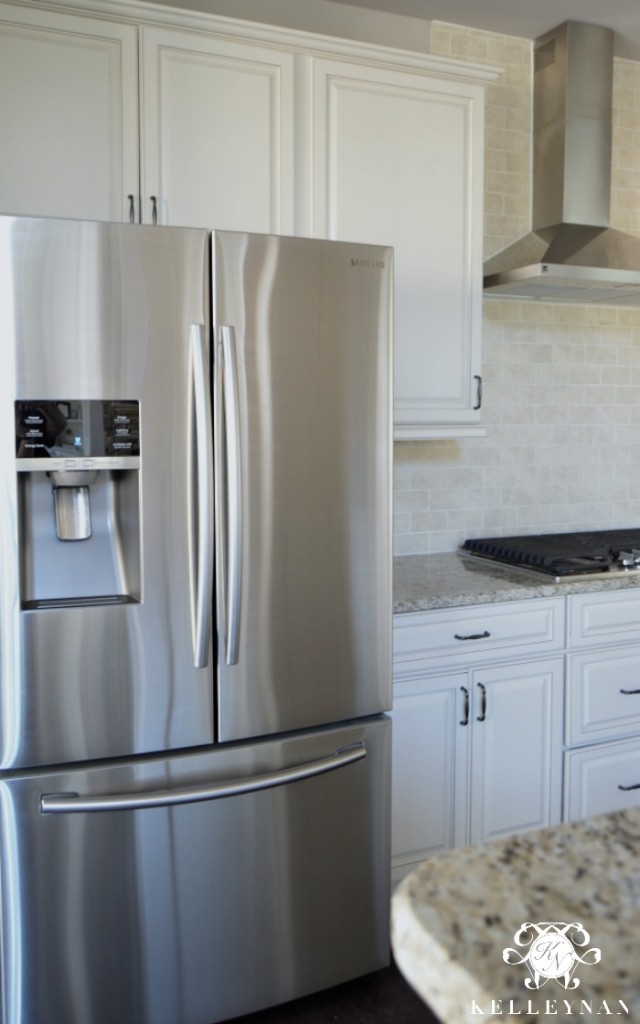 Samsung Stainless Steel Refrigerator in Neutral Kitchen