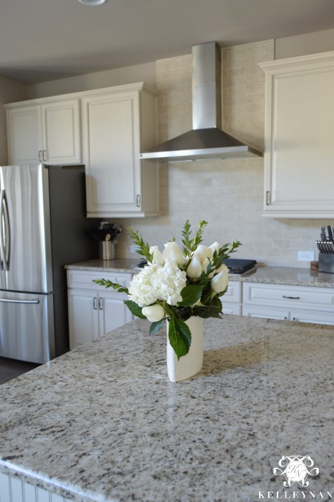 Neutral Kitchen White Cabinets Stainless Steel Appliances