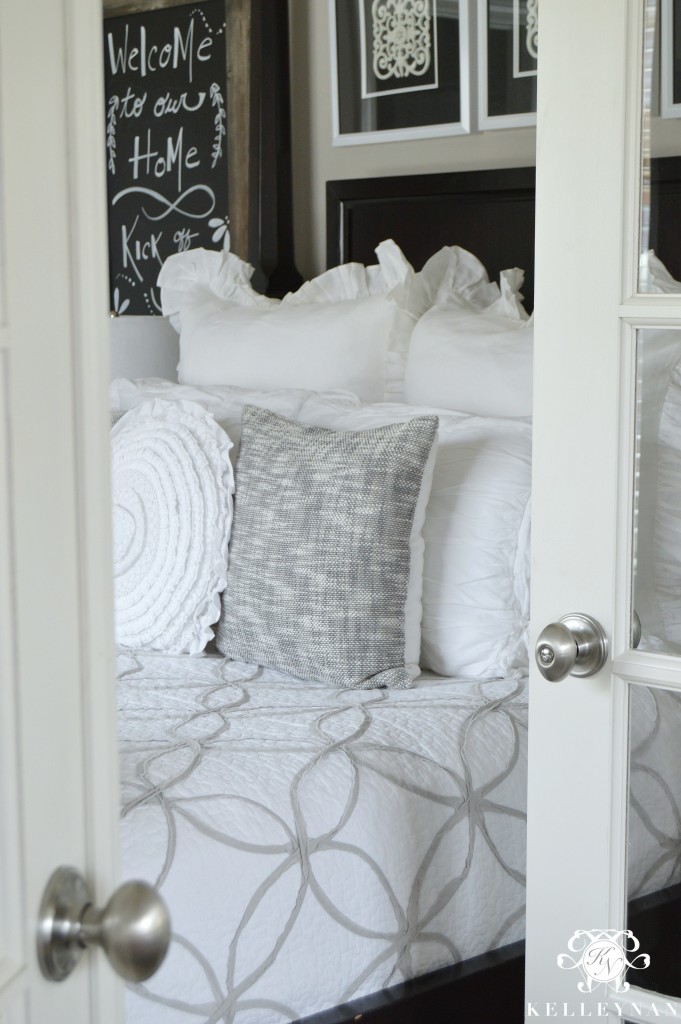 Guest Bedroom behind French Doors