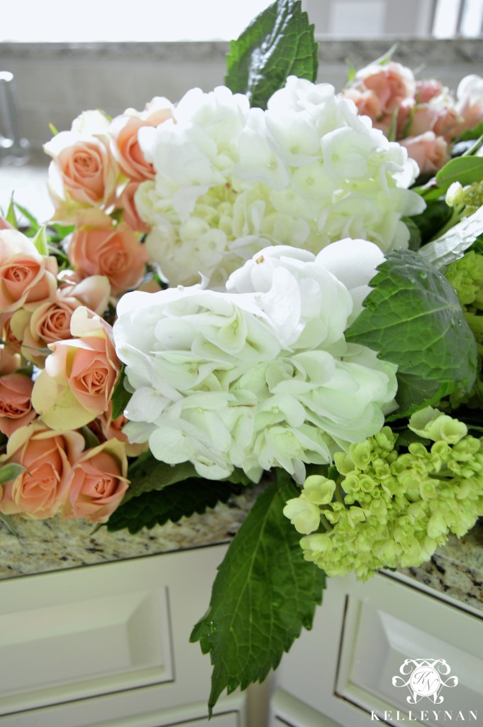 Flowers in sink