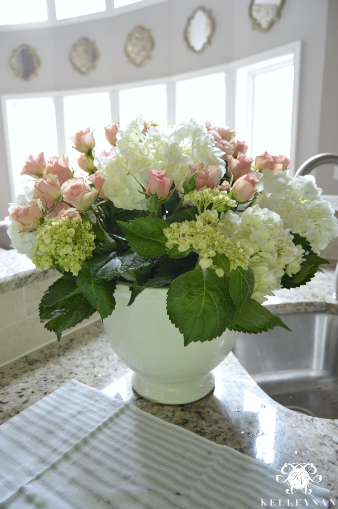 Creating a Large Floral Arrangement with Baby Roses