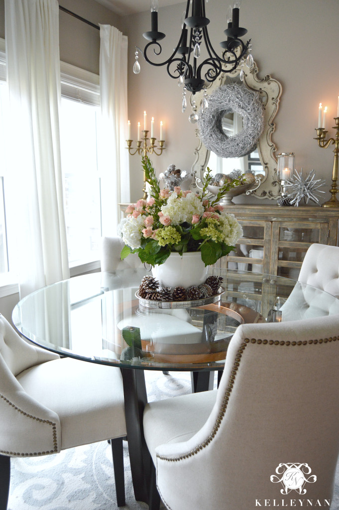 Large Floral Arrangement Centerpiece in Ice Bucket