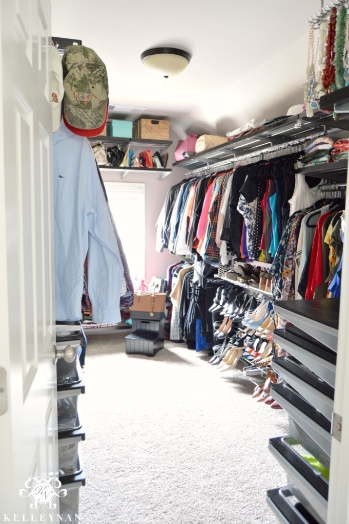 Maximizing Space in a Closet with Vaulted Ceilings - Kelley Nan