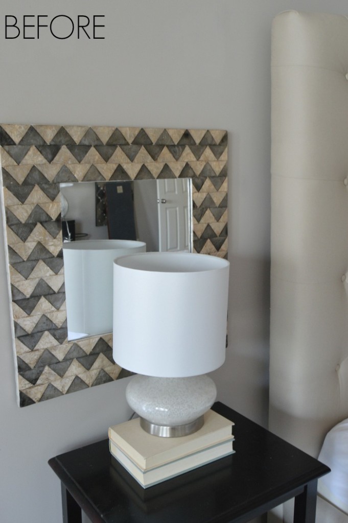 Capiz Shell Chevron Mirror