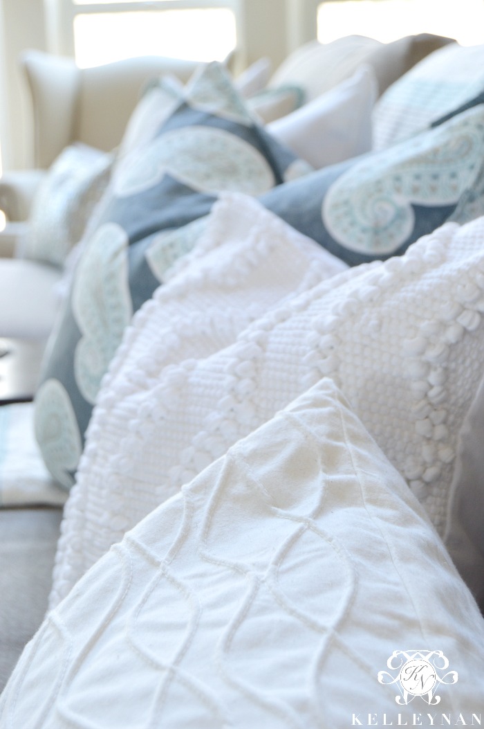 Blue & White Bedding & 7 Tips for the Perfectly Layered Bed! - Kelley Nan