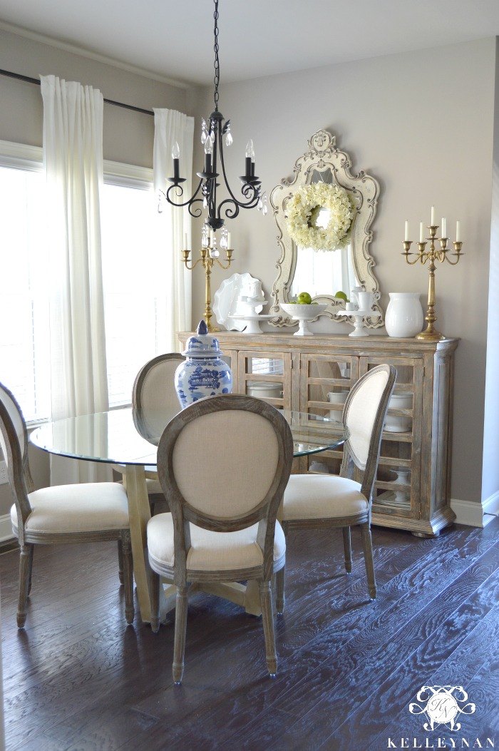 Breakfast Room Table Makeover | Easy Chalk Paint DIY - Kelley Nan