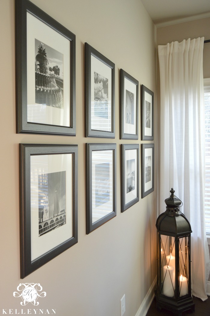 Black and White Gallery Wall with travel photos