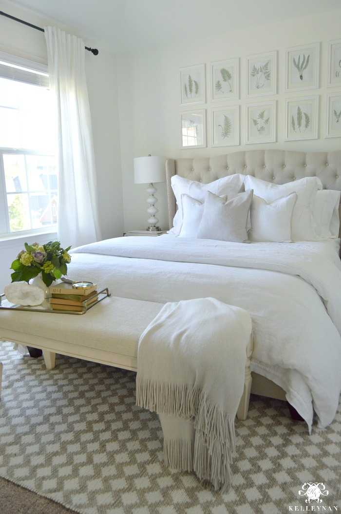 Guest Bedroom with White Everything