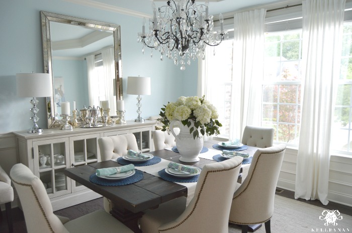 Vertical Vs Horizontal Buffet Mirror, Small White Chandeliers For Dining Room Buffet