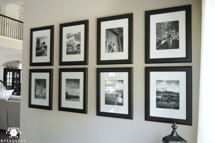Gallery Wall Ideas Black and White Vacation Photos