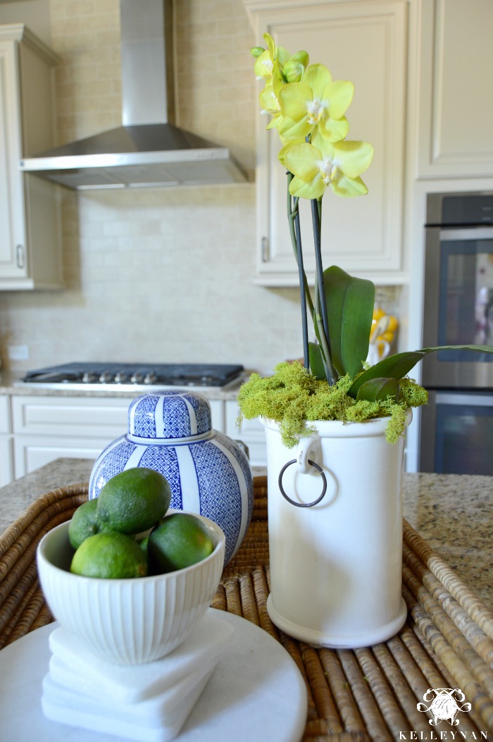 Kitchen Vignette with Orchid
