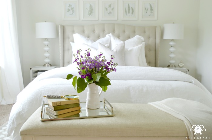 White Pottery Barn Guest Bedroom