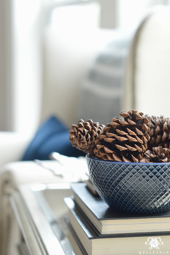 fall-pinecones-in-navy-bowl-for-fall-decor-in-living-room