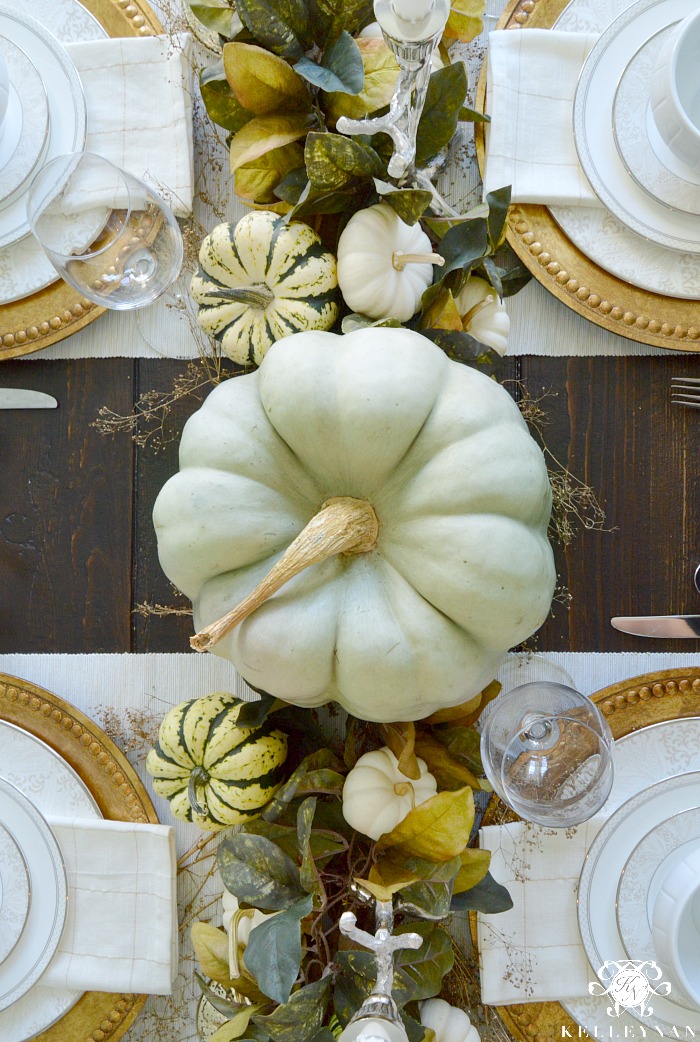 Fall Tablescape with Greenery and the Best Chicken Tortilla Soup