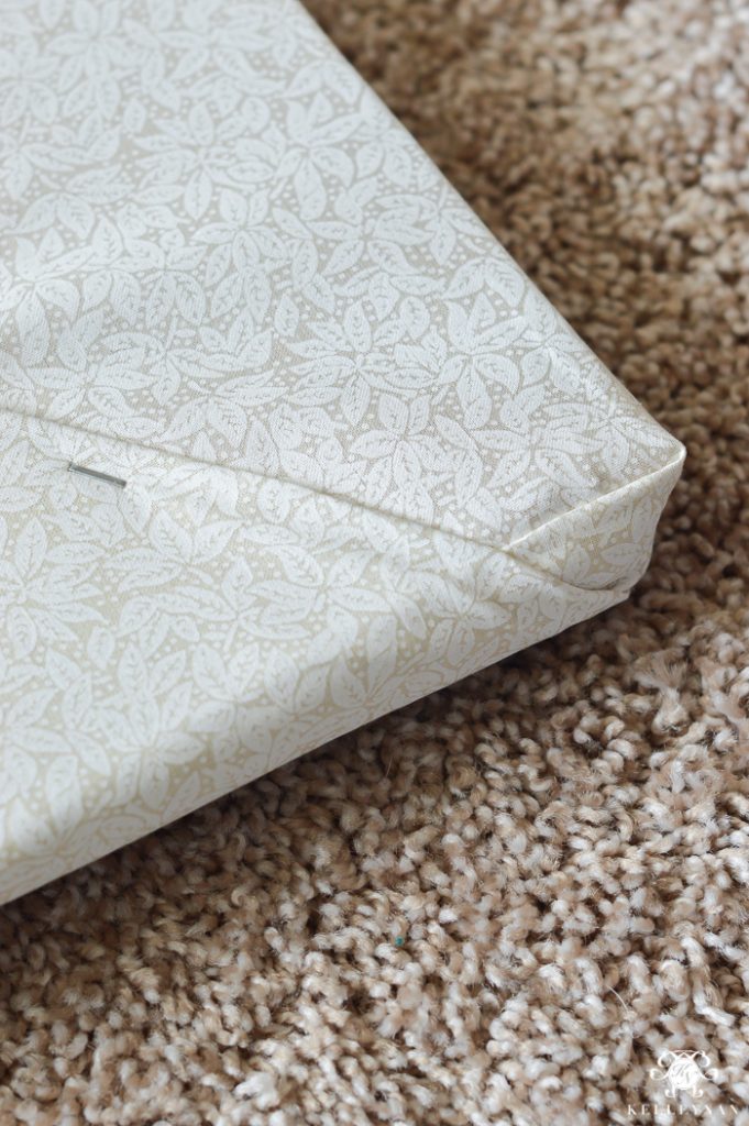 Easy, Stapled DIY Window Seat Cushion Kelley Nan