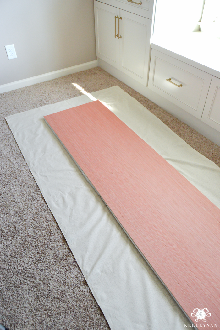 Easy Stapled DIY Window Seat Cushion