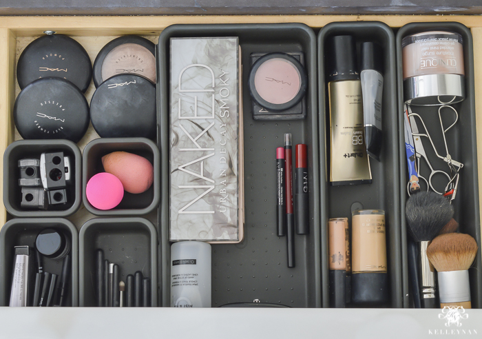 5 Storage Solutions for Small Bathrooms  Bathroom makeup storage, Makeup storage  organization, Makeup drawer organization