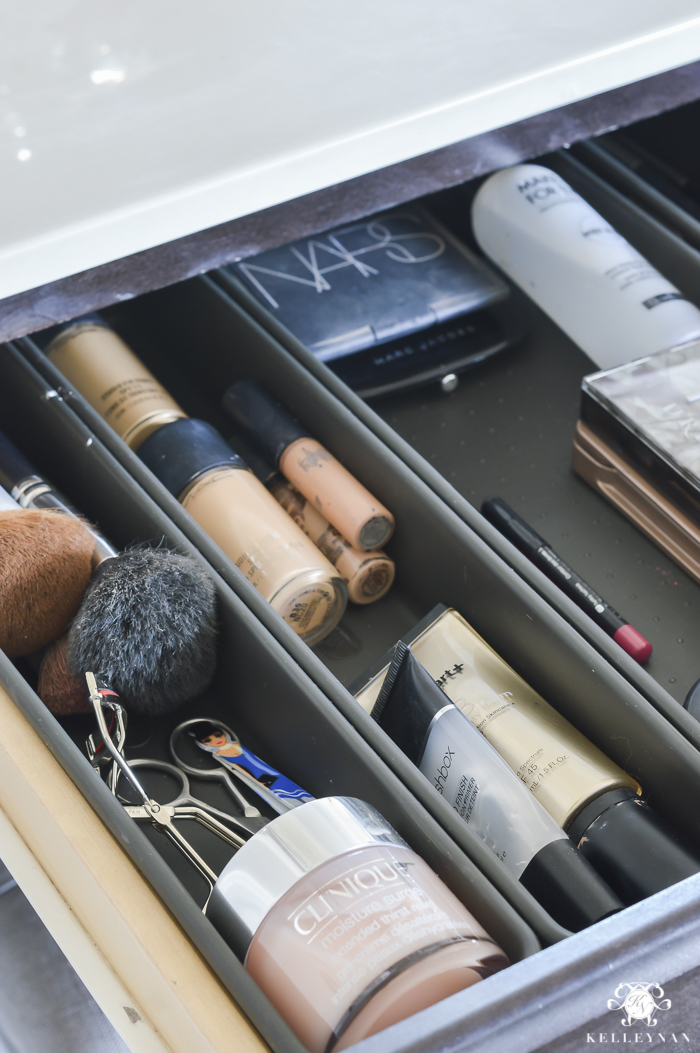 Vanity Makeup Drawer and Bathroom Cabinet Organization- Kelley Nan