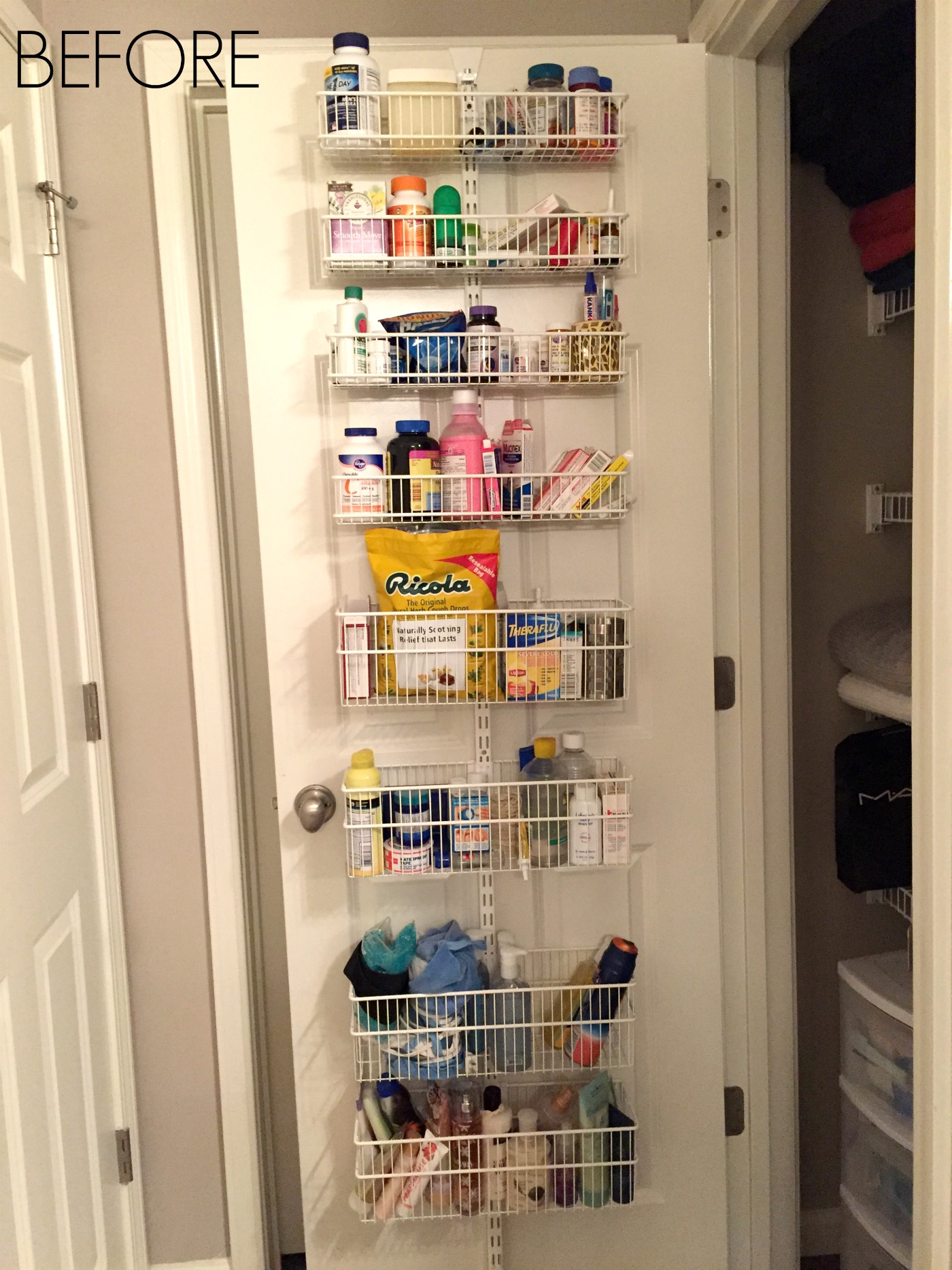 Organized Bathroom Closet - Simply Organized