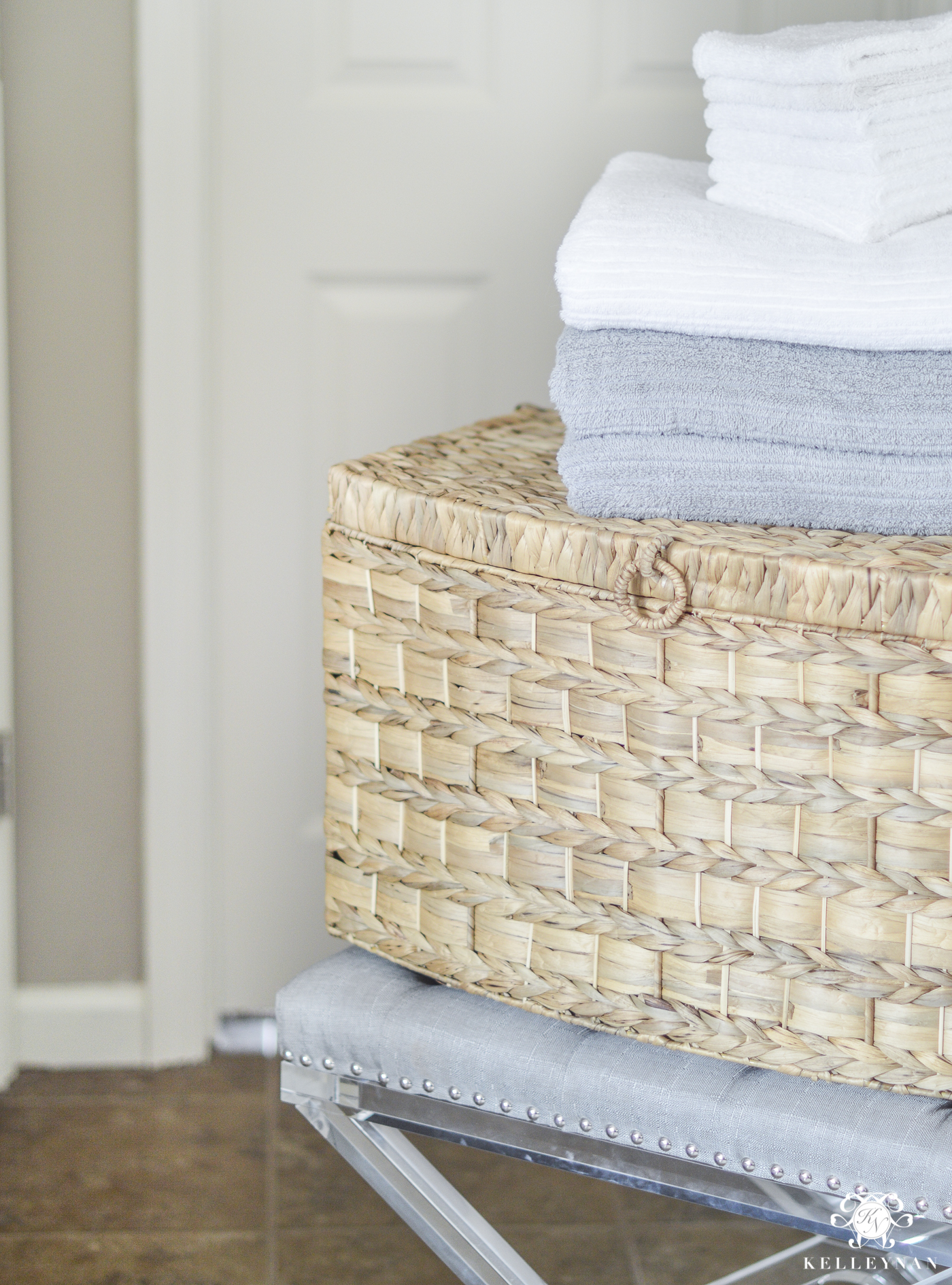 Organized Bathroom Linen Closet Anyone Can Have - Kelley Nan