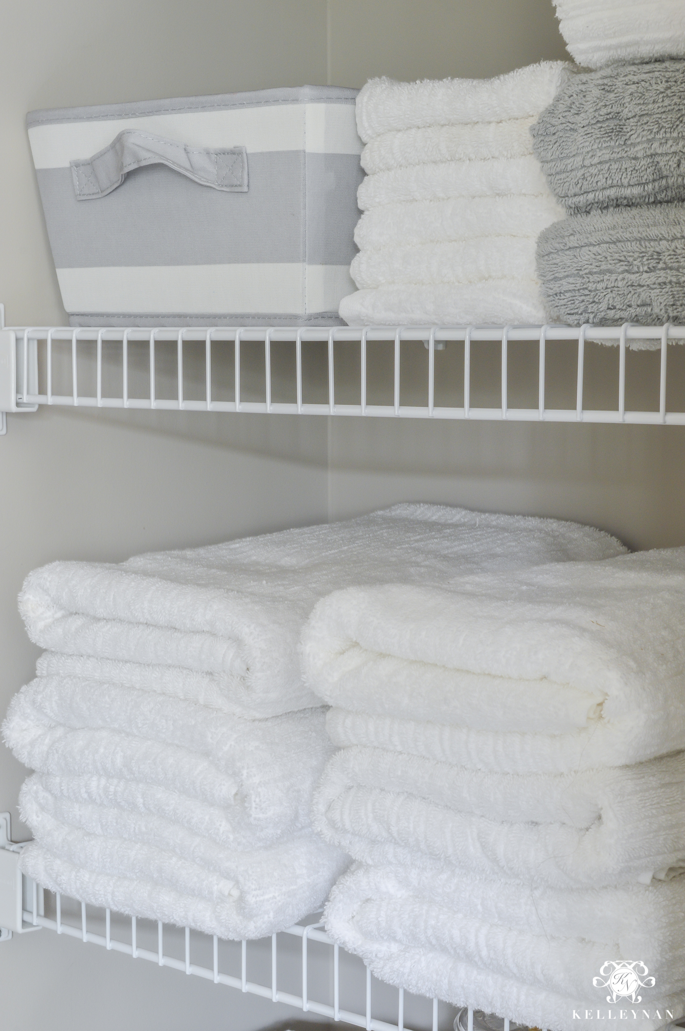 Organized Bathroom Linen Closet Anyone Can Have - Kelley Nan