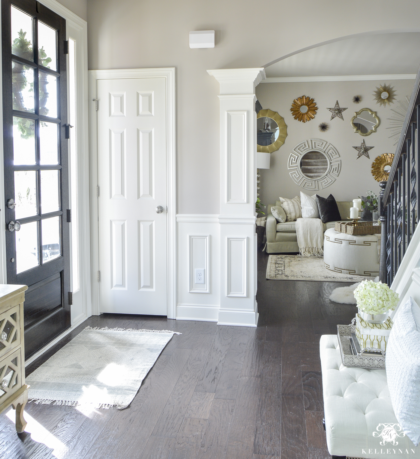 Organized Foyer Coat Closet Before And After Makeover Kelley Nan