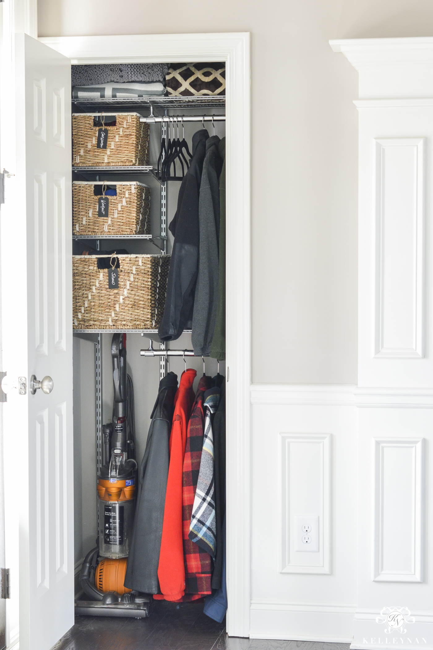 How To Declutter & Organize Your Coat Closet - 20+ Ideas For Families! -  Small Stuff Counts