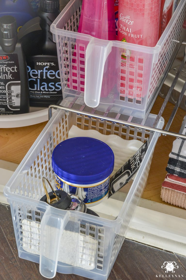 Organization for Under the Kitchen Sink - Kelley Nan