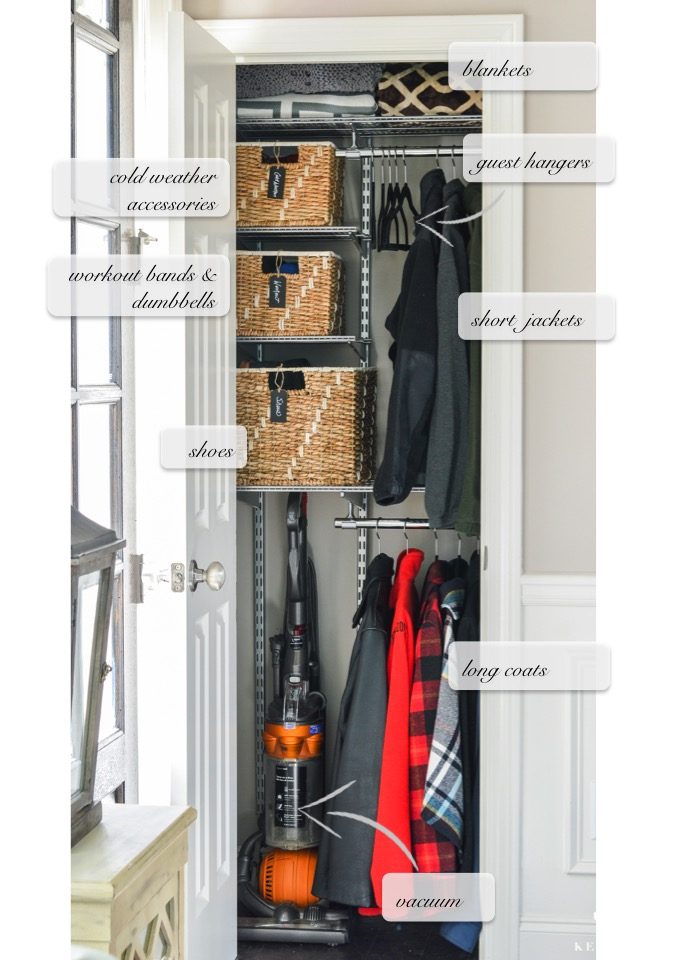 Organized Coat Closet Makeover - How to Nest for Less™