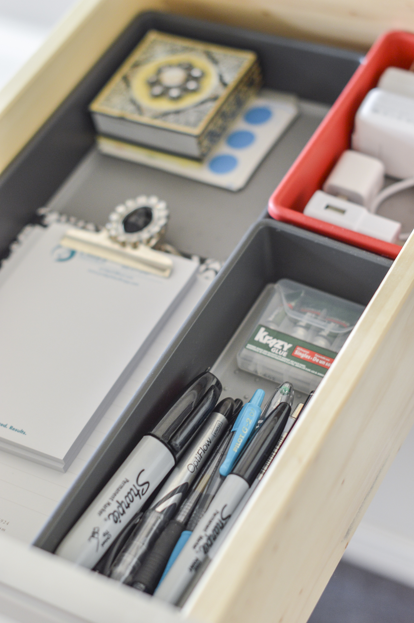 Organized and Functional Office Supply Drawers - Kelley Nan