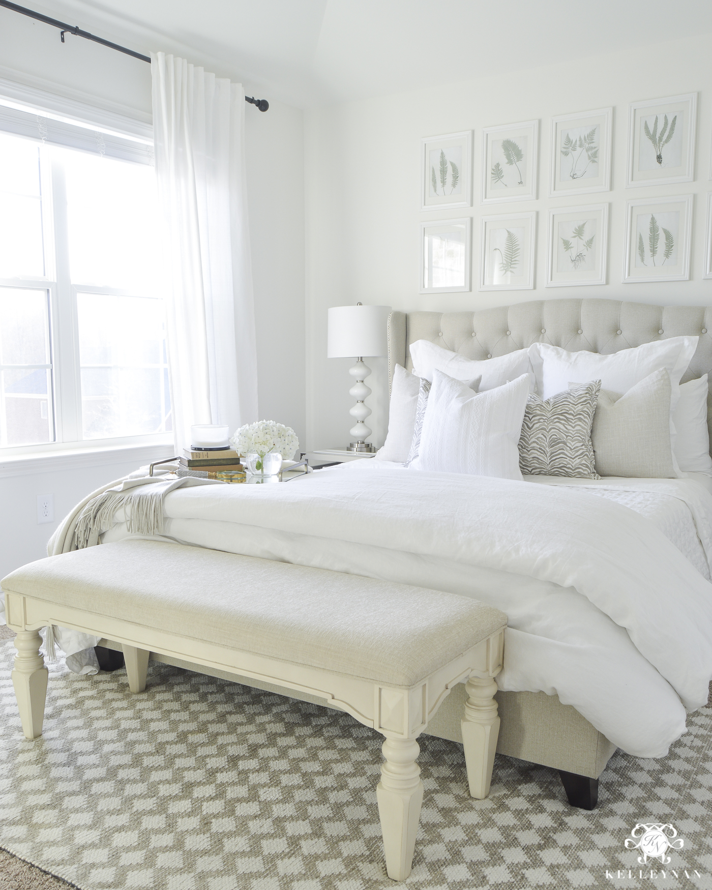 Sherwin Williams Alabaster Paint White Guest Bedroom