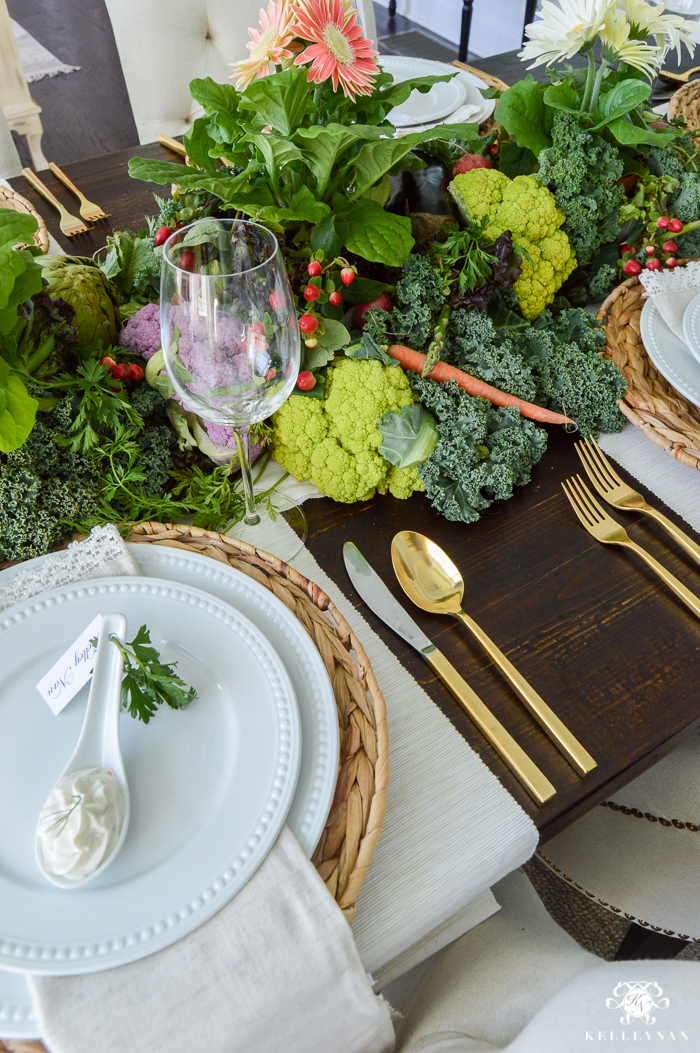 Vegetable Patch Easter Table - Kelley Nan