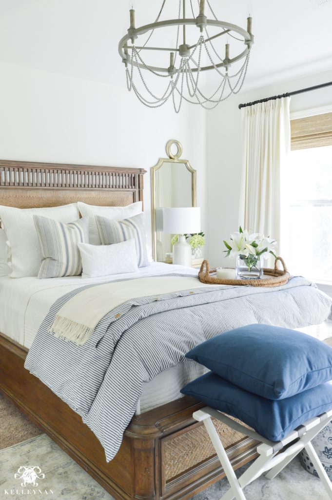 One Room Challenge- Classic Blue and White Guest Bedroom Reveal ...