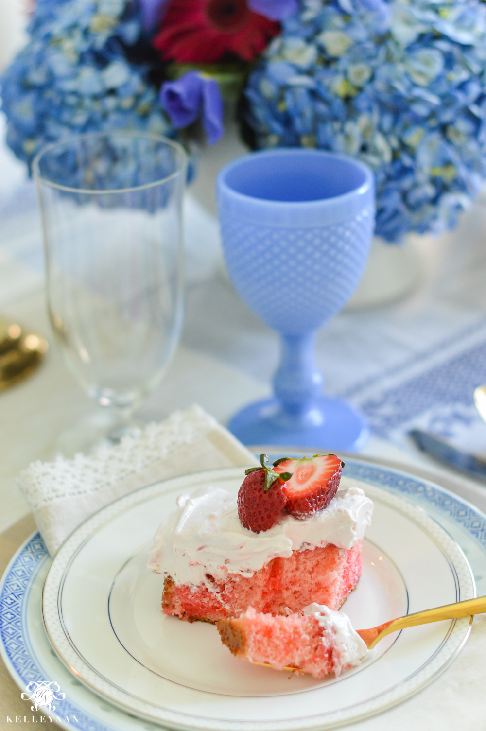 Strawberry Tablescape - A Wonderful Thought