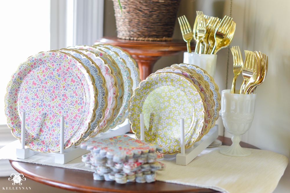 Garden Party Large Paper Dinner Plates