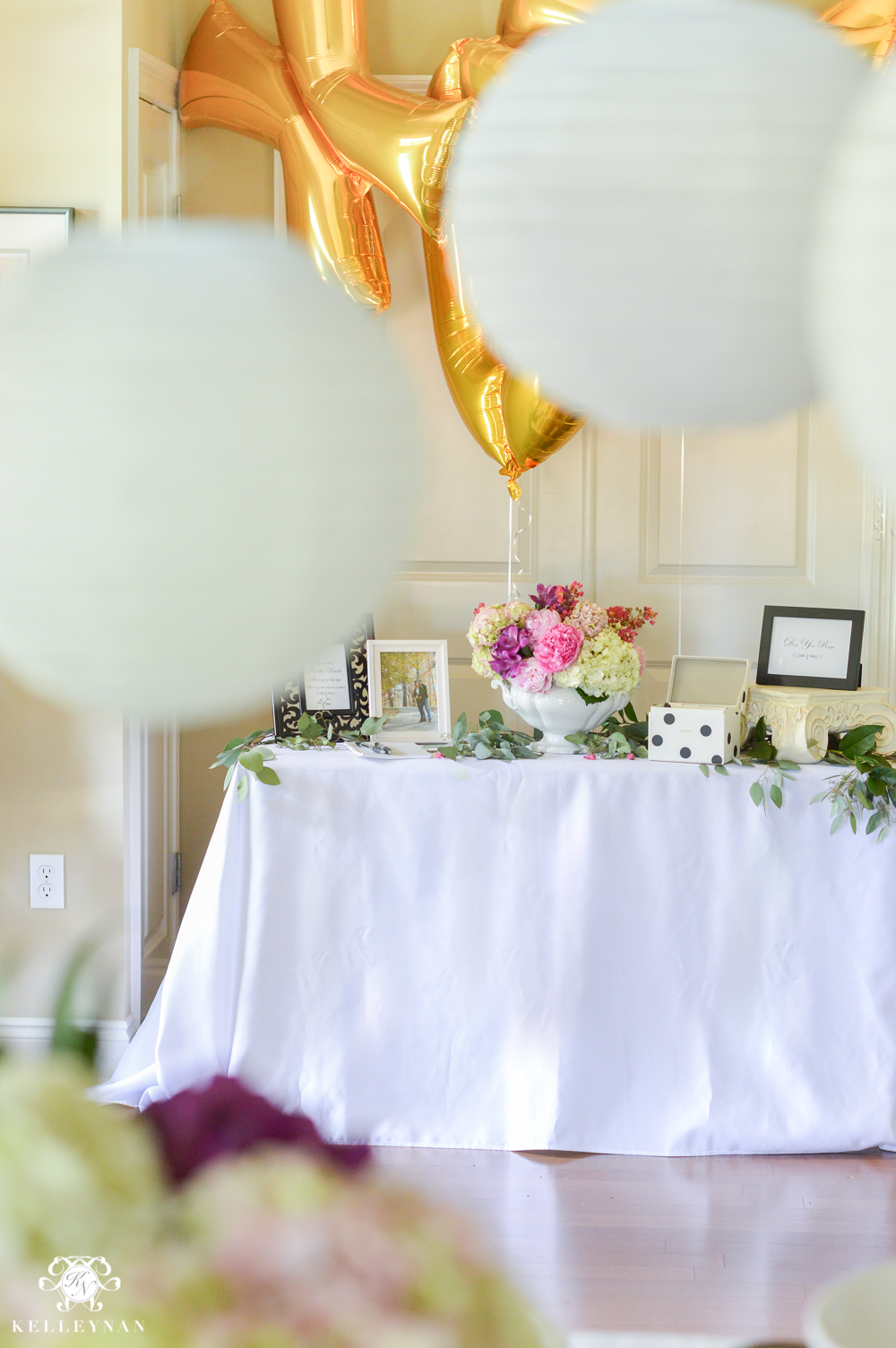 Southern Garden Party Bridal Shower Ideas- welcome table