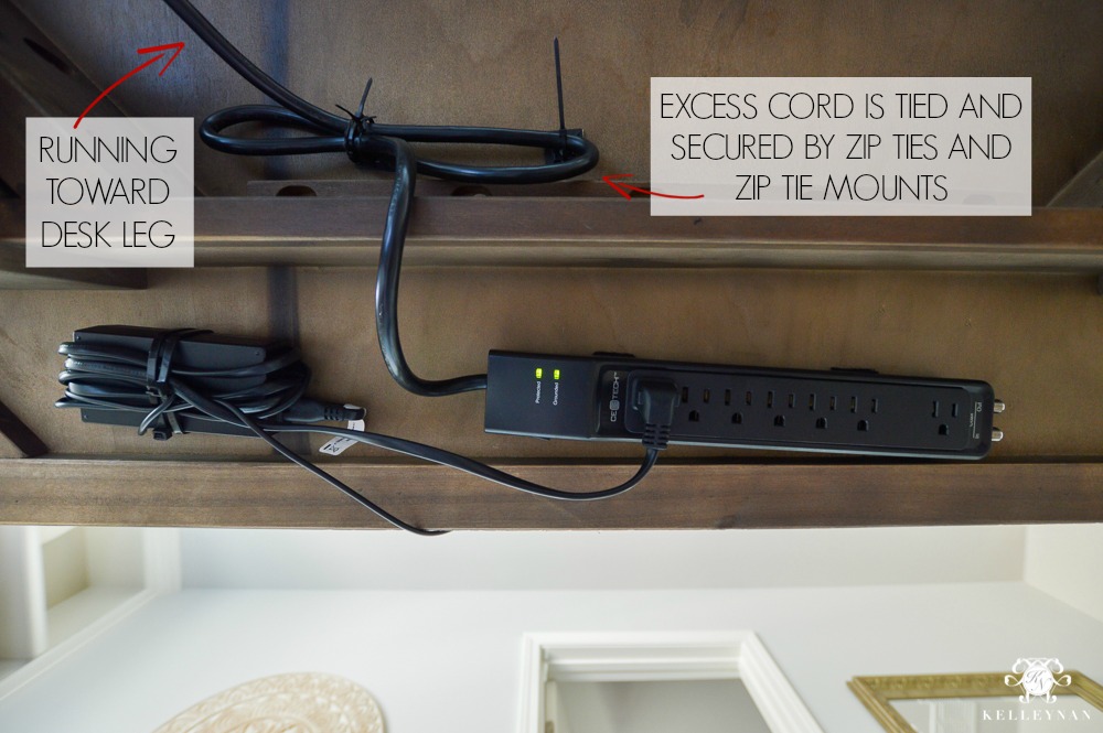 Hide Computer Cords When Your Desk Is, Home Office Desks That Hide Cords