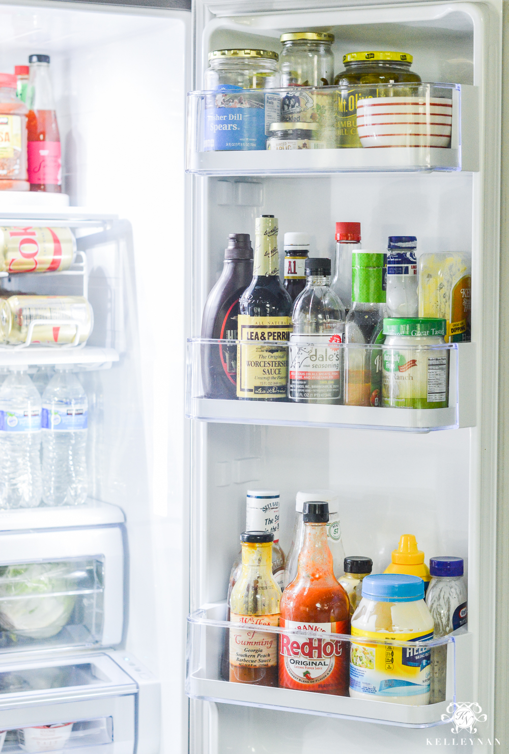 Refrigerator Organization and Best Ways to Organize the Fridge- condiments and sauces in door