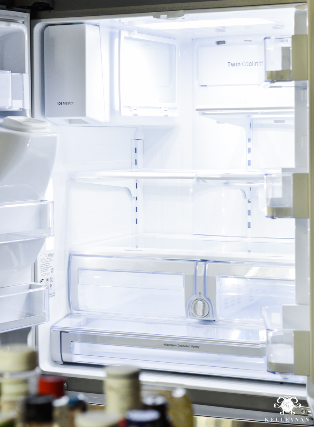 Refrigerator Organization and Best Ways to Organize the Fridge- empty and bare fridge