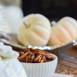 Place small bowls of nuts and appetizers around before a dinner party