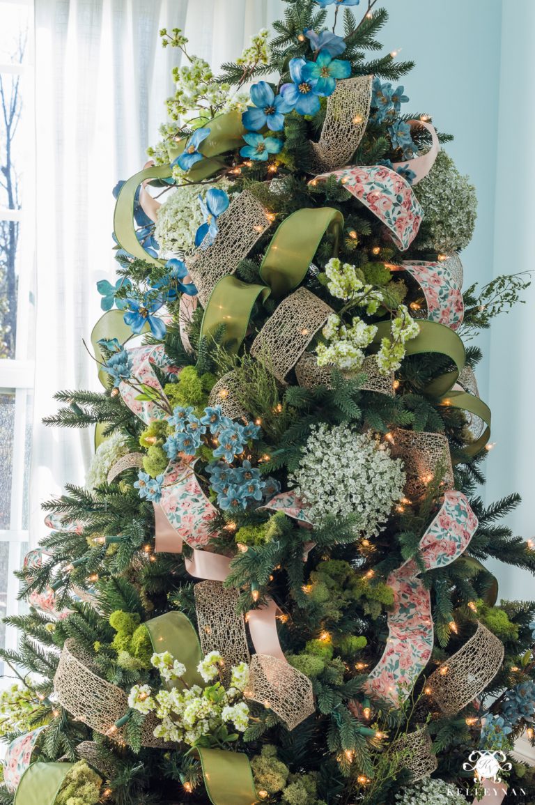 How To Decorate A Christmas Tree With Ribbon Kelley Nan   How To Decorate A Christmas Tree With Ribbon Unique Christmas Tree Ideas 768x1155 