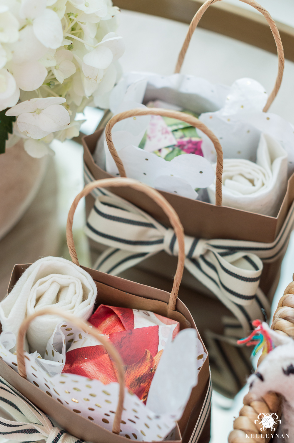 Hostess gifts- holiday hand towel and soap