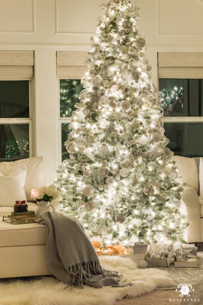 Nighttime Christmas Home Tour with Magical, Glowing Twinkle Lights ...